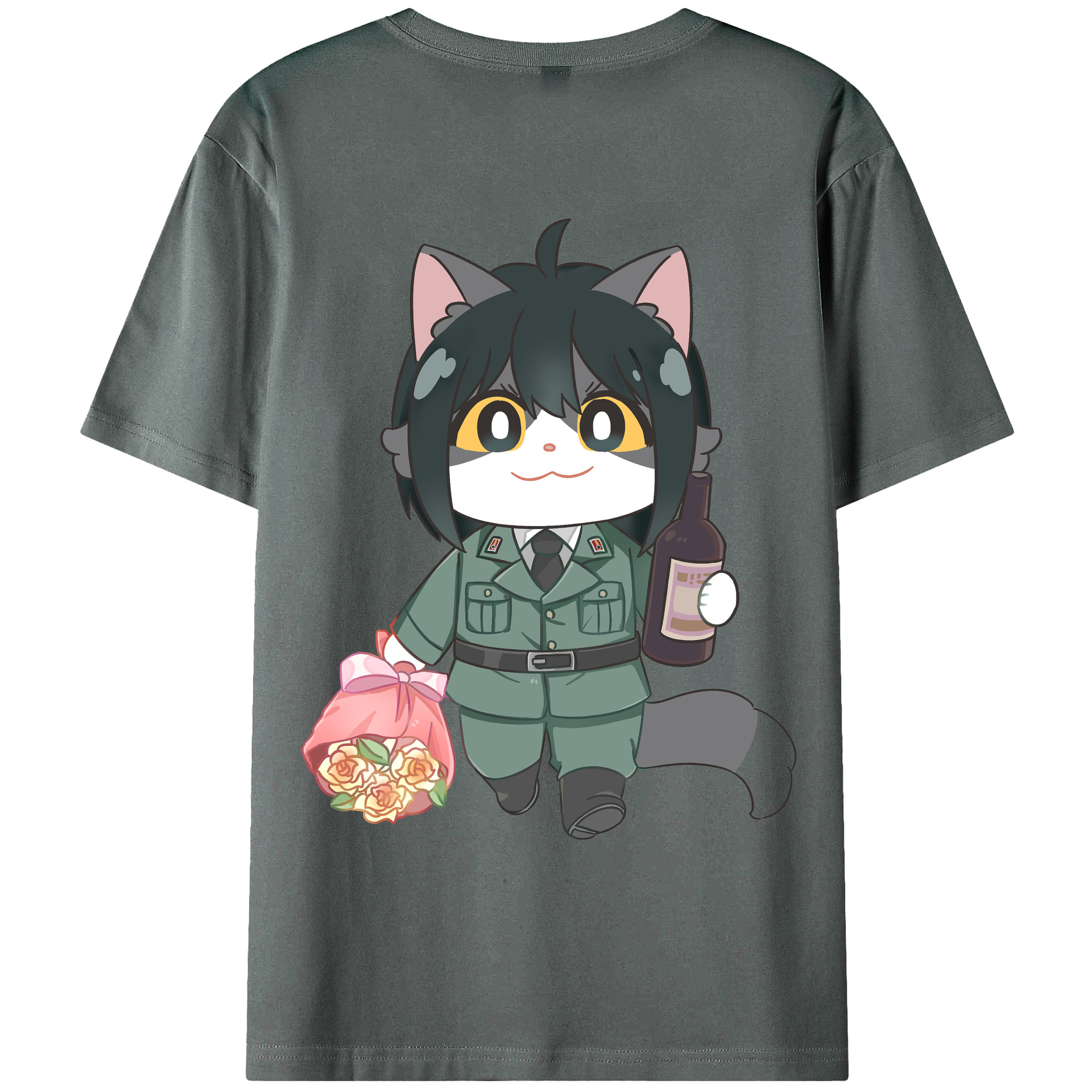 （画像用） SPY×FAMILY间谍家家酒 綿100％ メンズ半袖Tシャツ（バックプリント） 通気性